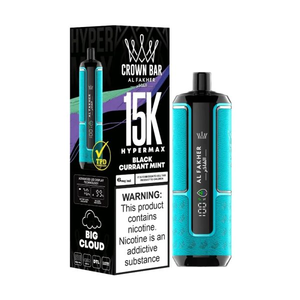 Al Fakher Crown Bar Hypermax 15000 Puffs - Image 2