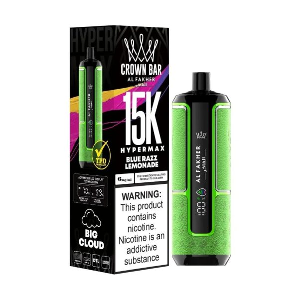 Al Fakher Crown Bar Hypermax 15000 Puffs - Image 4