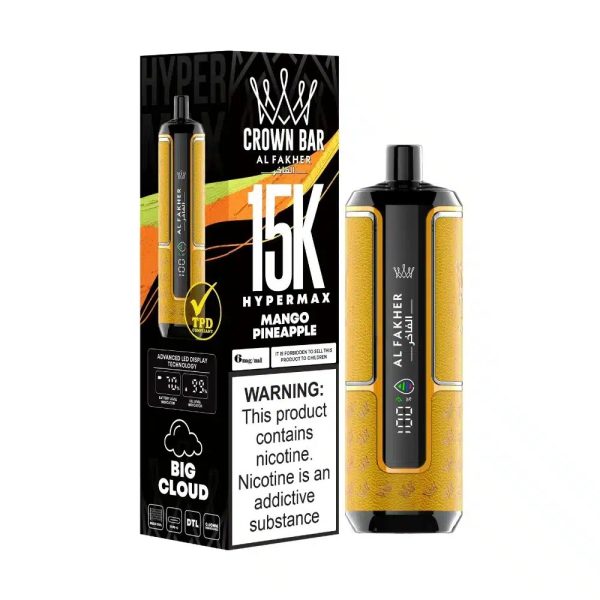 Al Fakher Crown Bar Hypermax 15000 Puffs - Image 9