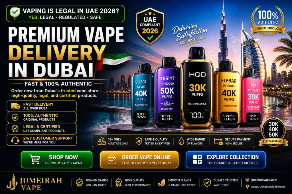 is vape legal in Dubai UAE